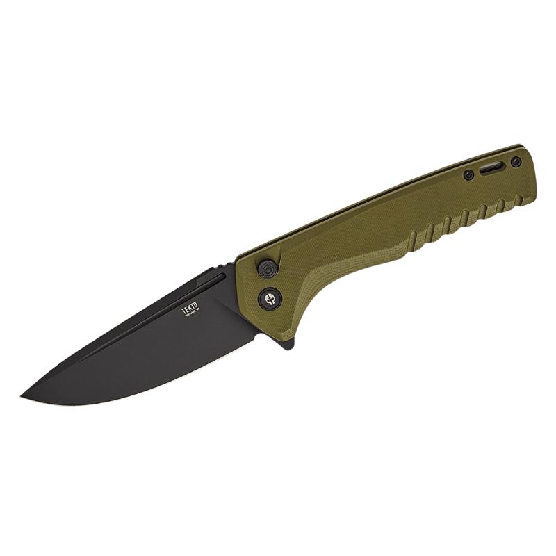 TEKTO KNIVES F3 CHARLIE ODIE GREEN G10 D-LOCK D2 FLIPPER