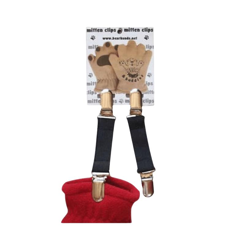 BEAR HANDS & BUDDIES MITTEN CLIPS - BLACK