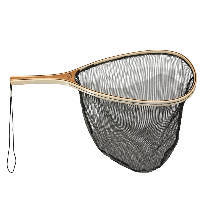 PROMAR WOODEN TROUT LANDING NET BLACK ACE NYLON