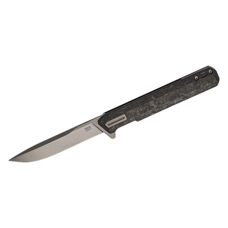 TEKTO KNIVES F2 BRAVO FORGED CARBON D2 FINE FLIPPER