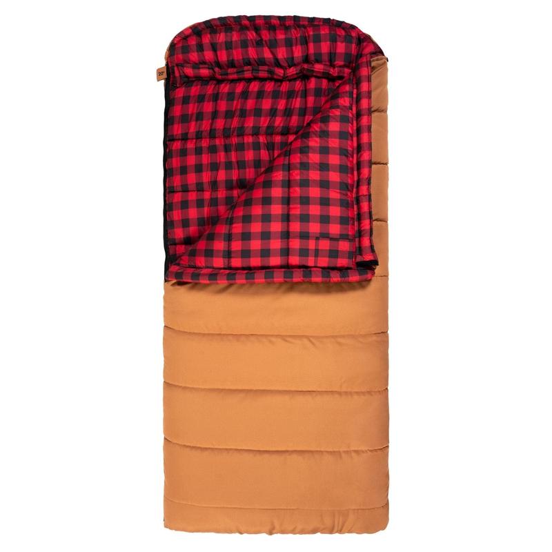 Teton Sports Bridger -7c/20f Canvas Sleeping Bag in Pecan and Fox